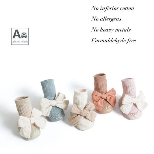 Autumn Winter Baby Girls Infant Baby Socks Anti Slip Soft Cotton